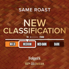 Folgers 100% Colombian Medium Roast Ground Coffee, 20.6 Ounces (Pack of 3)