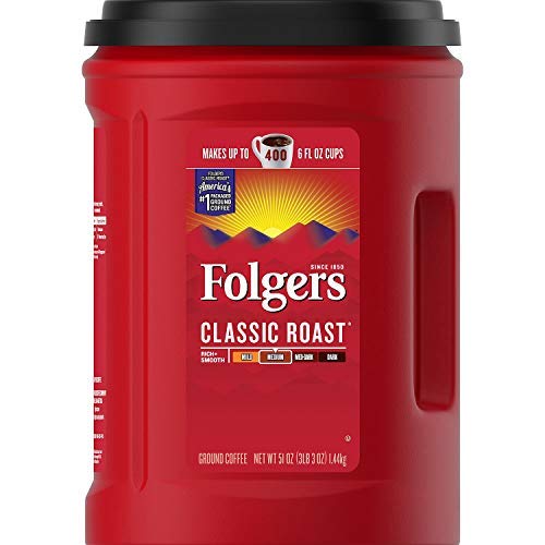 Folgers Classic Roast Ground Coffee (51 oz.)-set of 10 Y