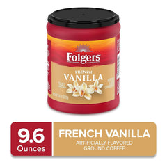 Folgers French Vanilla Flavored Ground Coffee, 9.6 Ounce (Pack of 2)